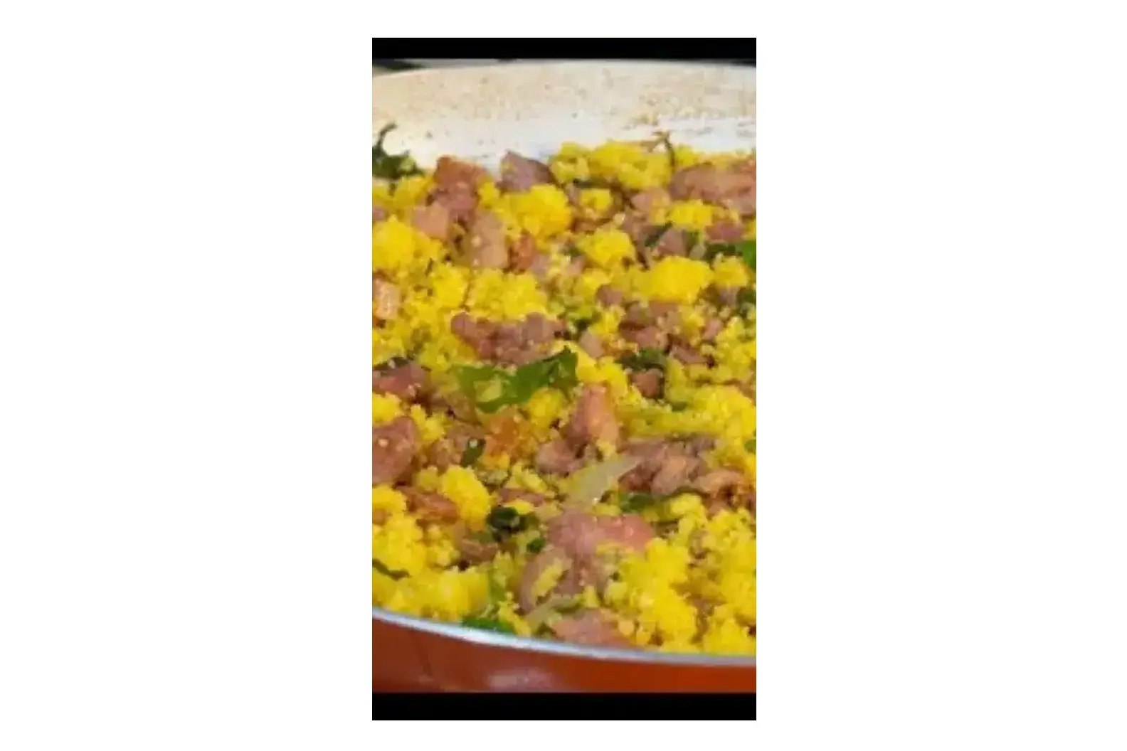 Cuscuz Temperado com Linguiça Toscana e Bacon